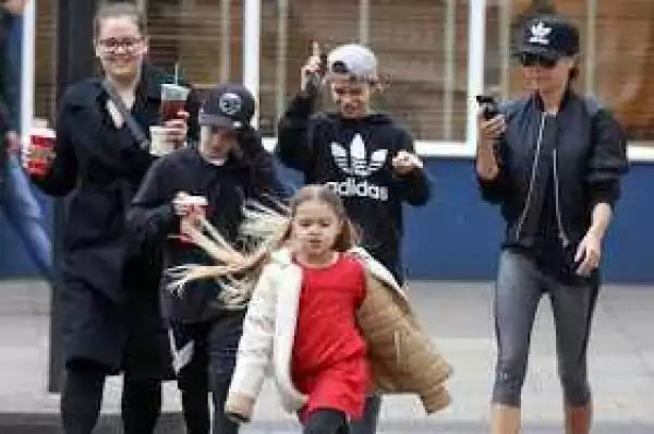 Photos: Beckham Family Hit The Streets Of London